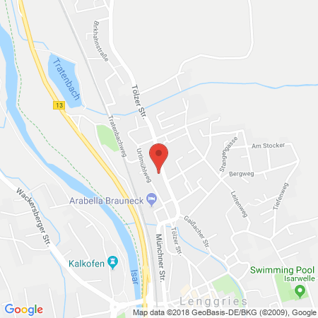 Kartenansicht Tankstelle Zens