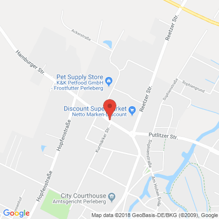 Kartenansicht Autodienst Perleberg GmbH