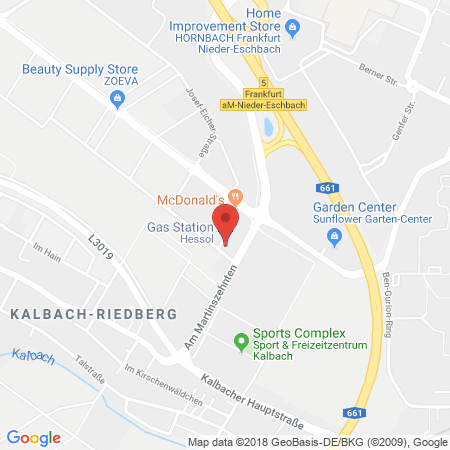 Kartenansicht HESSOL Tankstelle