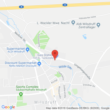 Kartenansicht TOTAL Tankstelle