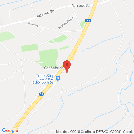 Kartenansicht BAB-Tankstelle Schönbuch-Ost (OMV)