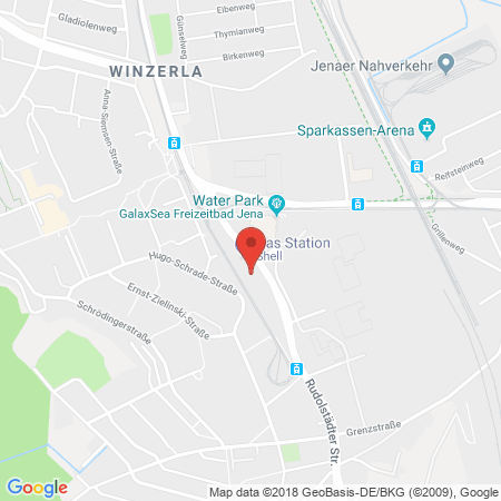 Kartenansicht Shell Station