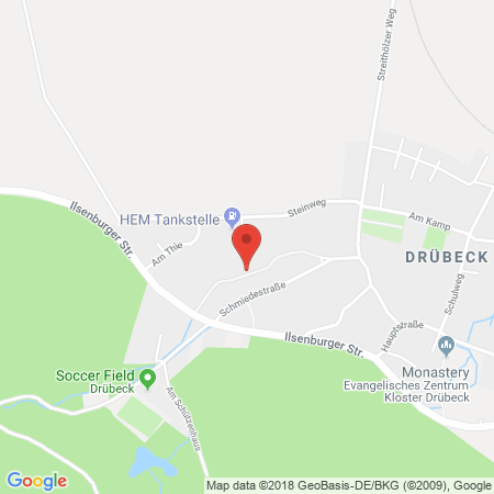 Kartenansicht HEM-Tankstelle