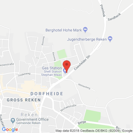 Kartenansicht Shell Station