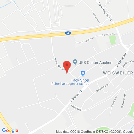 Kartenansicht Auto und Anhänger Bartz