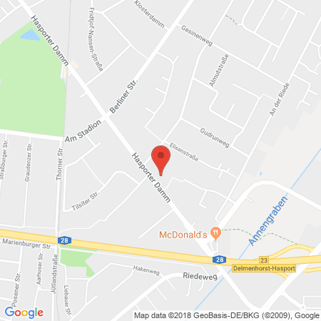 Kartenansicht BFT-Tankstelle