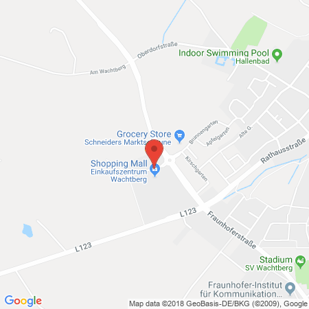 Kartenansicht Shell Tankstelle Knauber