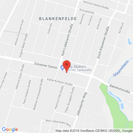 Kartenansicht TOTAL Tankstelle