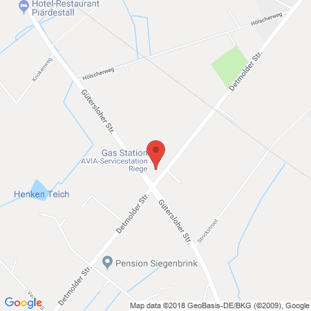 Kartenansicht AVIA Station