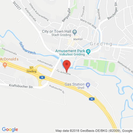 Kartenansicht BayWa Tankstelle Stefan Greiner