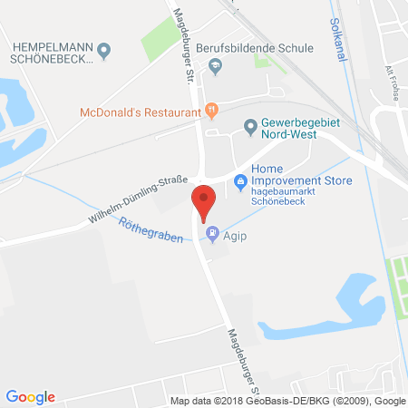 Kartenansicht Agip Tankstelle