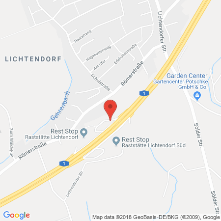 Kartenansicht BAB-Tankstelle Lichtendorf-Nord (Westfalen)