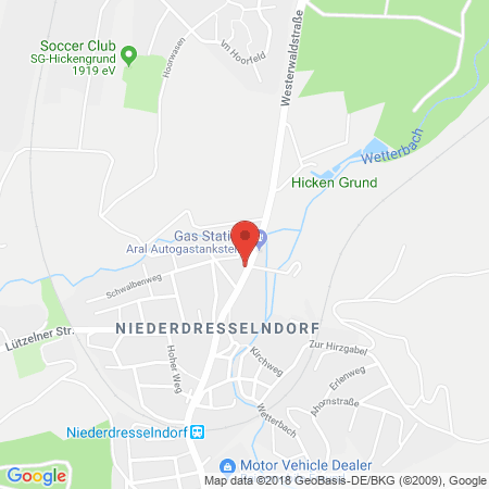 Kartenansicht ARAL Tankstelle (LPG der Aral AG)