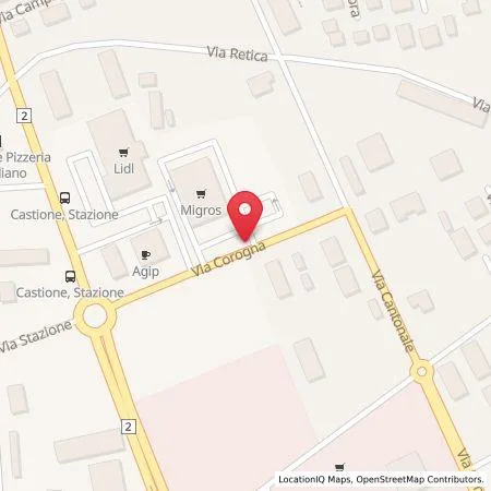 Karte City -Agip Tankstelle