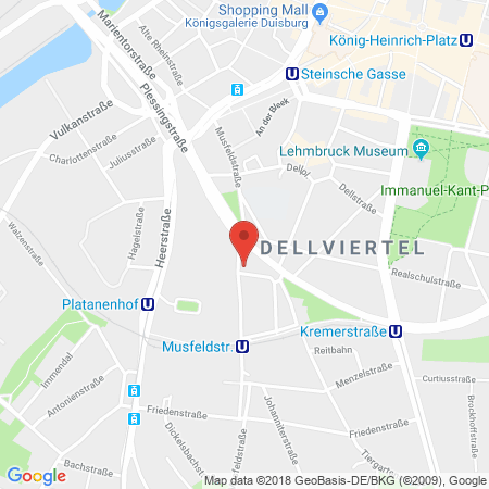 Kartenansicht Shell Station