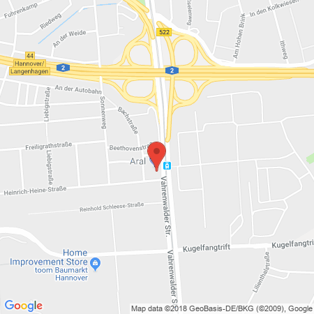 Kartenansicht Aral Tankstelle Doreen Casalli