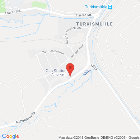 Kartenansicht Tankstelle Kern