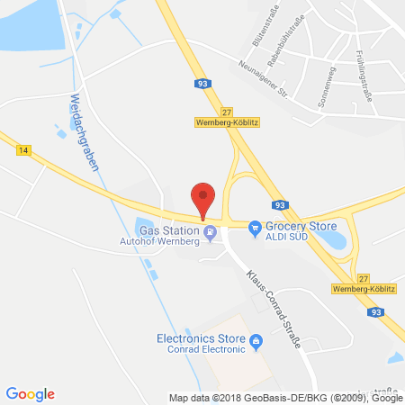Kartenansicht 24 - Shell Autohof Wernberg-Köblitz