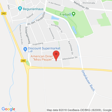 Kartenansicht Aral Tankstelle (LPG der Aral AG)