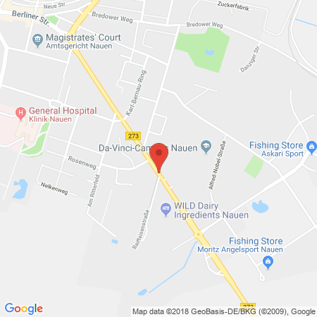 Kartenansicht Tyczka Totalgaz GmbH - Lager Nauen