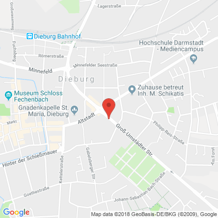 Kartenansicht Walther Tankstelle Brandau