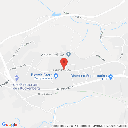 Kartenansicht DB Autohaus Burscheid