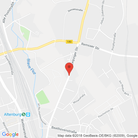 Kartenansicht Autogas Altenburg