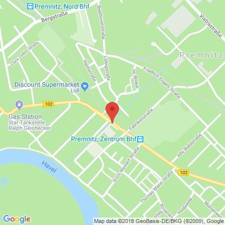 Kartenansicht Star Tankstelle Inh. Burkhard Wenzel