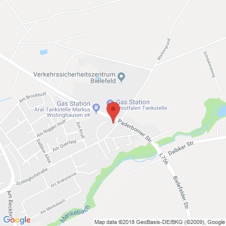 Kartenansicht Aral-Tankstelle Markus Wistinghausen