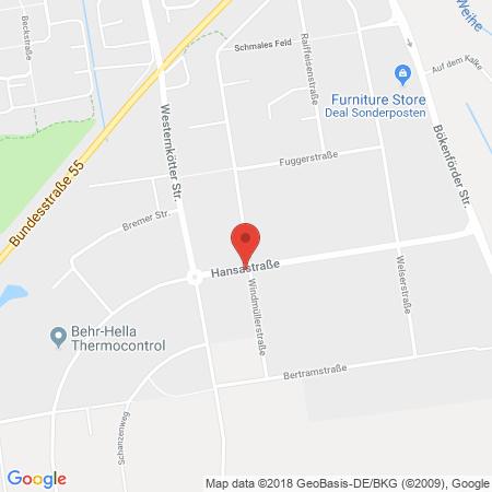 Kartenansicht Stakemeier blue car wash - Westfalen-Autogas