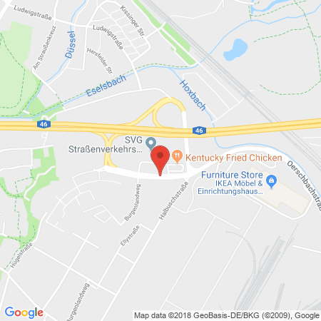 Kartenansicht SVG Autohof / Düsseldorf