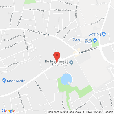 Kartenansicht AVIA-Tankstelle Jürgen Kleinsteuber