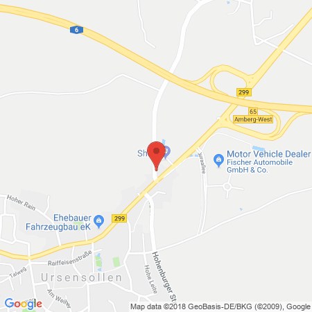 Kartenansicht Shell Tankstelle Autoport Ehebauer