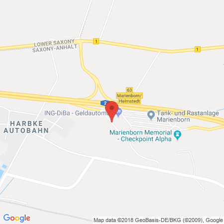 Kartenansicht BAB-Tankstelle Marienborn-Süd (ESSO)