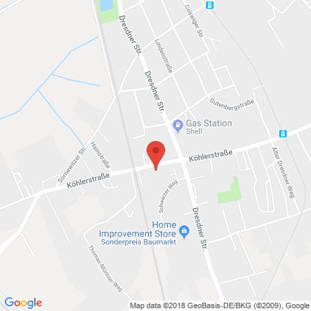 Kartenansicht Autohaus Weinböhla