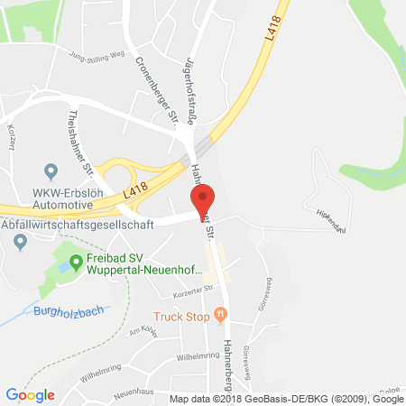 Kartenansicht Shell Tankstelle