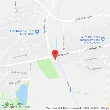 Kartenansicht HEM-Tankstelle