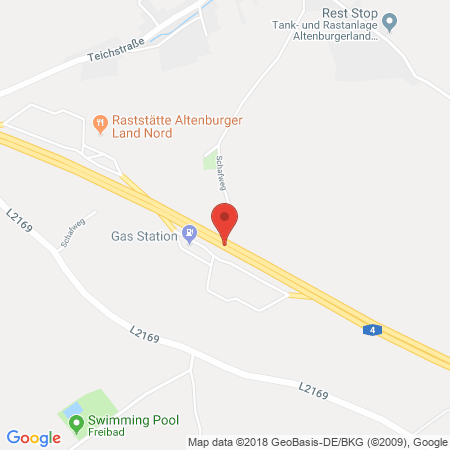 Kartenansicht BAB-Tankstelle Altenburger Land Süd (TOTAL)
