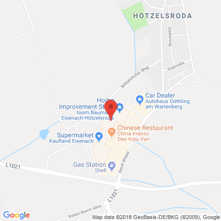 Kartenansicht Shell Station