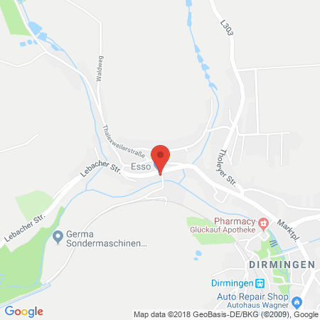 Kartenansicht ESSO Station Auto Fuchs GmbH