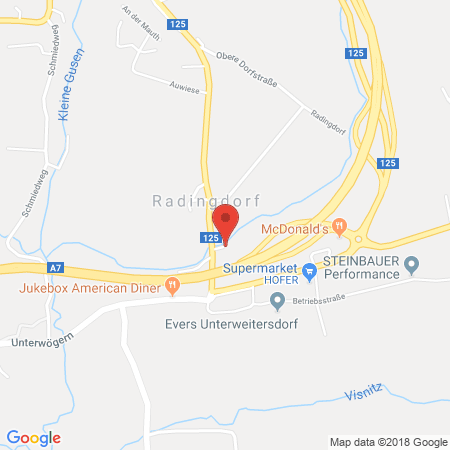 Kartenansicht Shell Unterweitersdorf