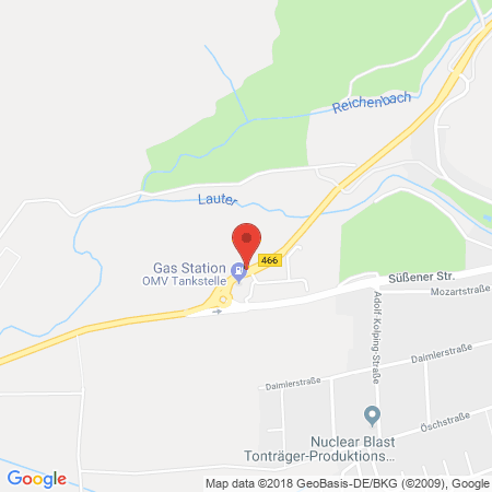 Kartenansicht OMV-Donzdorf