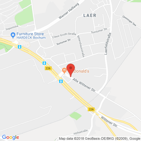 Kartenansicht Westfalen-Tankstelle
