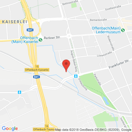 Kartenansicht Autogas Frankfurt