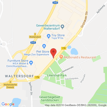 Kartenansicht Aral Tankstelle (LPG der Aral AG)
