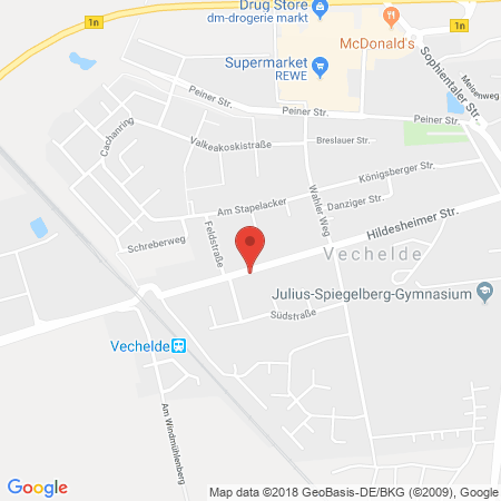 Kartenansicht TAS-Tankstelle