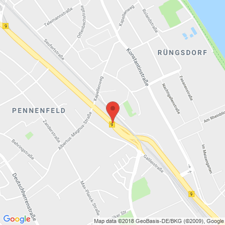 Kartenansicht Autogas Rheinbach, Station Mehlem