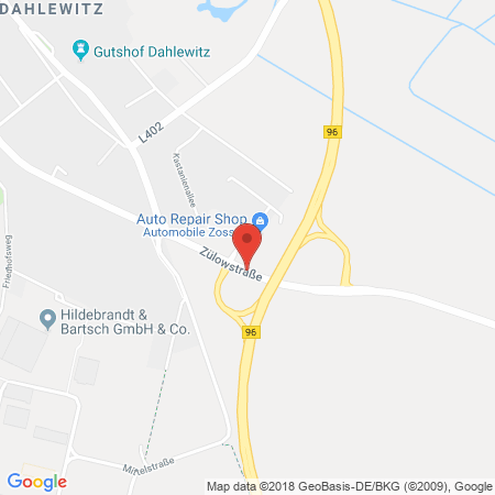 Kartenansicht TEG Autogas-Tankstelle Dahlewitz