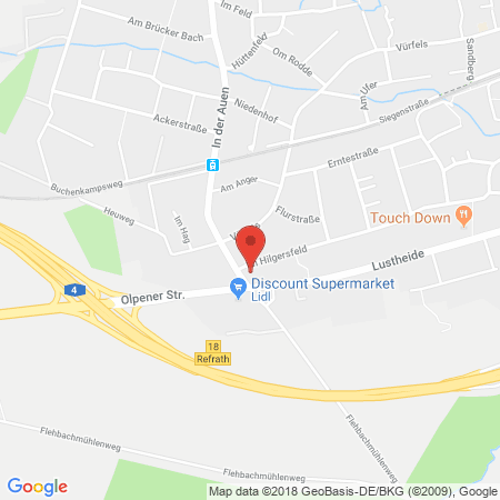 Kartenansicht Shell Station