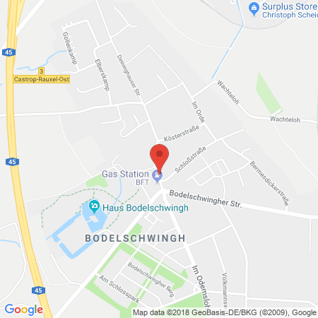 Kartenansicht BFT Tankstelle